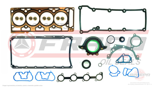 FSX-2640017 - JUEGO DE EMPAQUES PARA FORD FIESTA L4 1.6 L SOHC 8 V. SOHC ZETEC-ROCAM 2001-2010