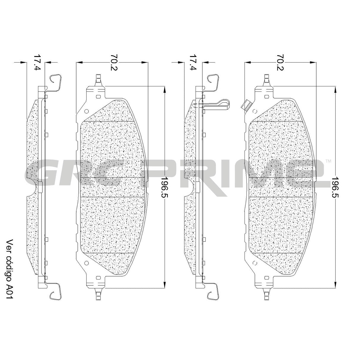 GPRD2229SD - BALATAS LOW METAL DELANTERAS PARA FORD EXPLORER ST 2024-2024