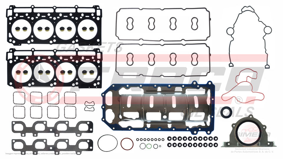FSX-1182124 - JUEGO DE EMPAQUES PARA CHRYSLER 300 V8 6.4 L 16 V. OHV ESG 2012-2014