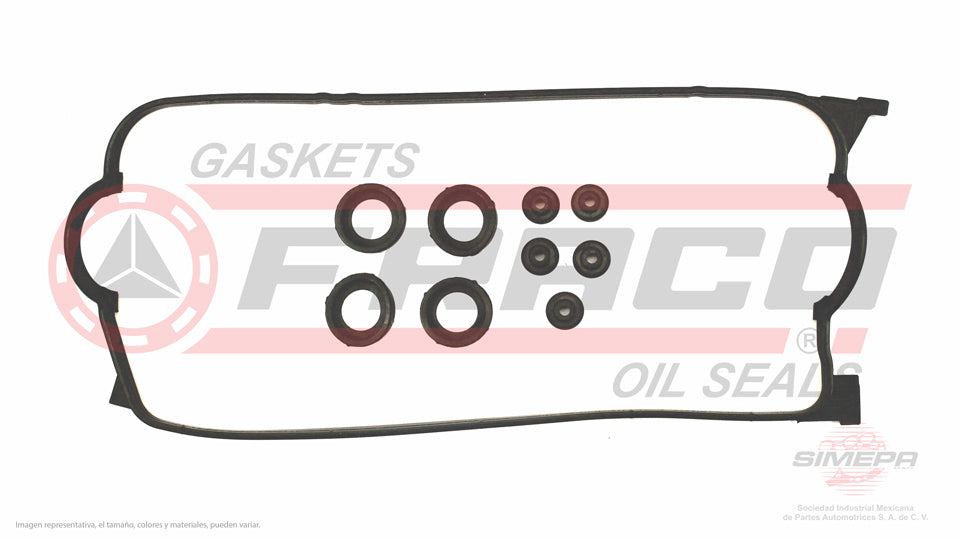 VSX-3540085 - EMPAQUE DE TAPA PUNTERIAS PARA HONDA CIVIC L4 1.6 L SOHC 16 V. SOHC D16/Y5Y7Y8 1996-2000