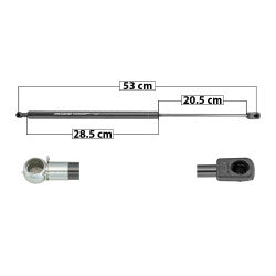MANJ-51041 - AMORTIGUADOR CAJUELA PARA HYUNDAI TIBURON 2003-2006 DERECHA/IZQUIERDA