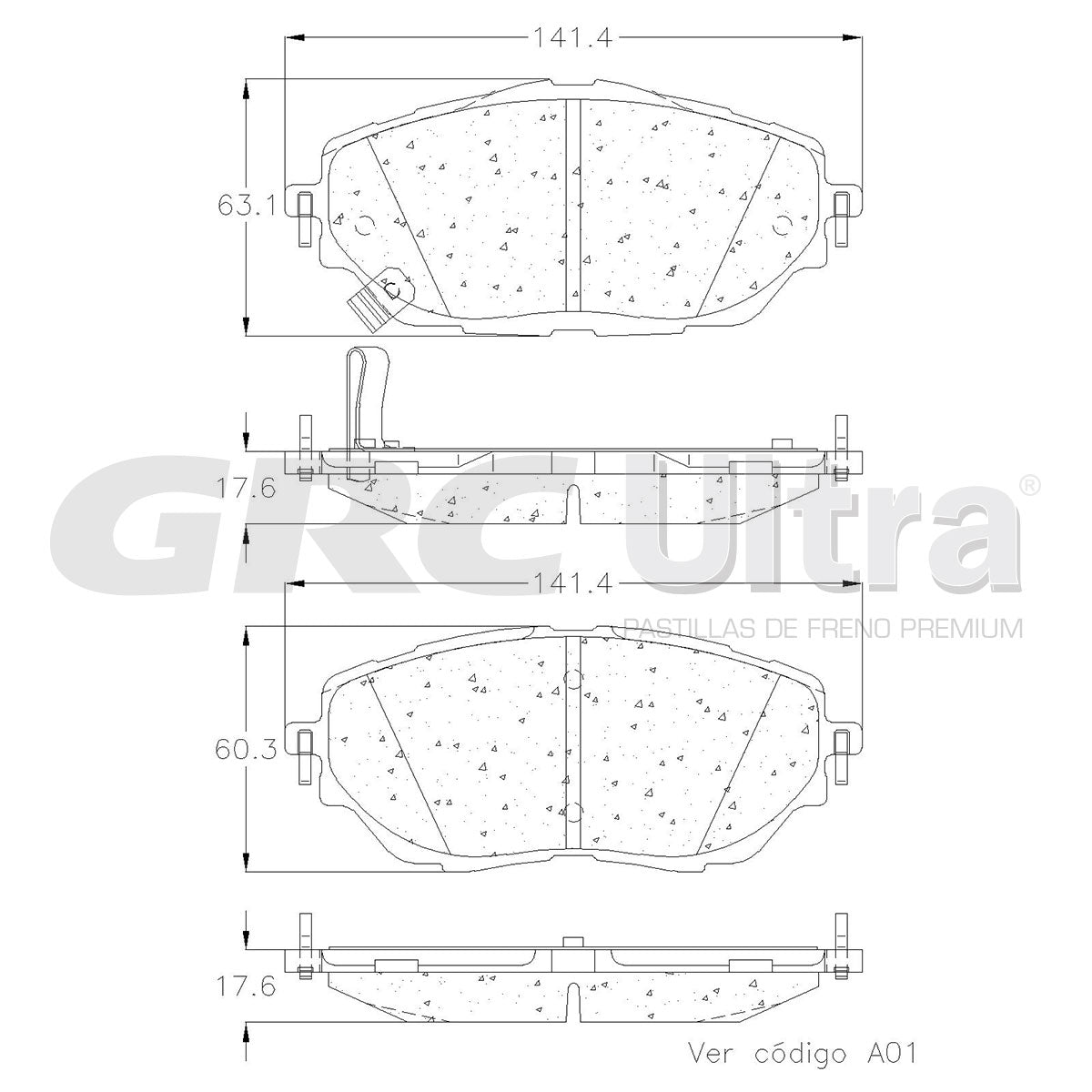 GCD2065 - BALATAS CERAMICAS DELANTERAS PARA TOYOTA C-HR 2022-2022