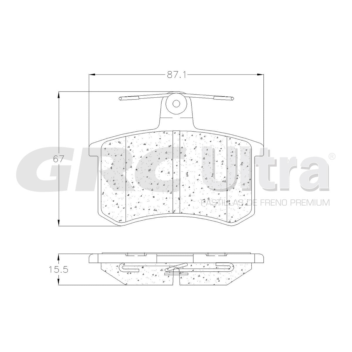 GMD228 - BALATAS SEMIMETALICAS TRASERAS PARA ALFA ROMEO 164 1991-1995