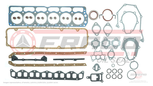 FSX-1160020 - JUEGO DE EMPAQUES PARA CHRYSLER CORDOBA L6 3.7 L 12 V. 225 CID 1981-1983
