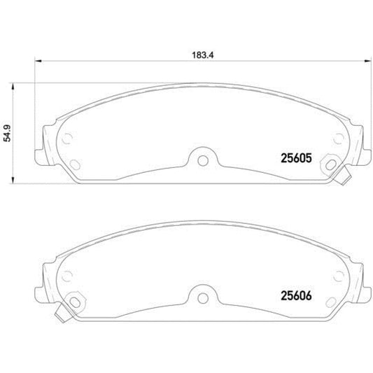 BRE-P23149 - BALATAS DELANTERAS PARA DODGE CHALLENGER SCAT PACK 2015-2016