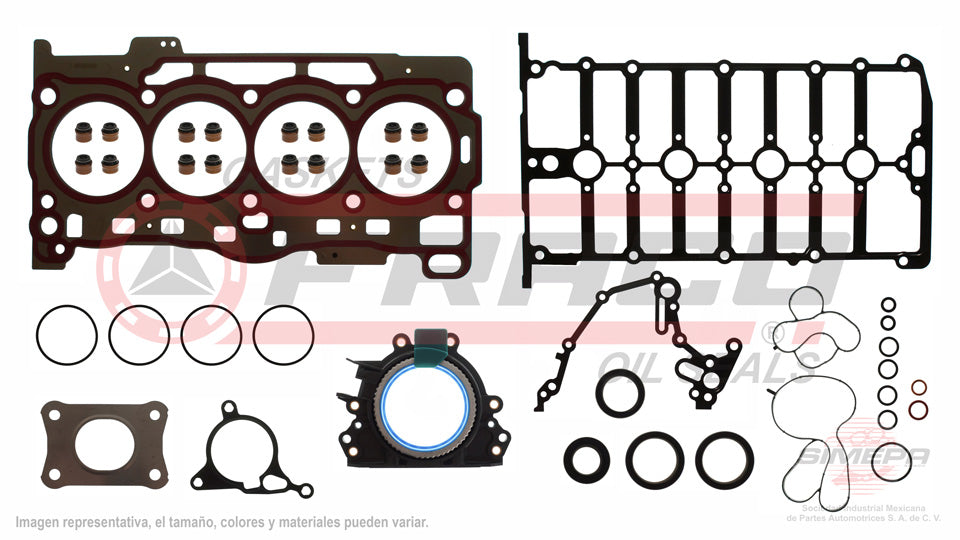 FSX-8640015 - JUEGO DE EMPAQUES PARA AUDI A3 L4 1.4 L DOHC 16 V. TFSI CUKB CXUA 2017-2020
