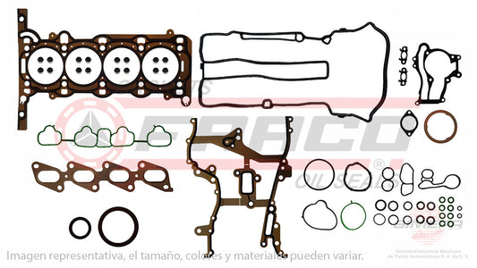 FSX-6040039 - JUEGO DE EMPAQUES PARA BUICK ENCORE L4 1.4 L TURBO 16 V. DOHC LUV 2012-2017