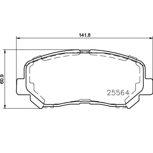 BRE-P37019 - BALATAS DELANTERAS PARA CHRYSLER 200 C 2015-2016