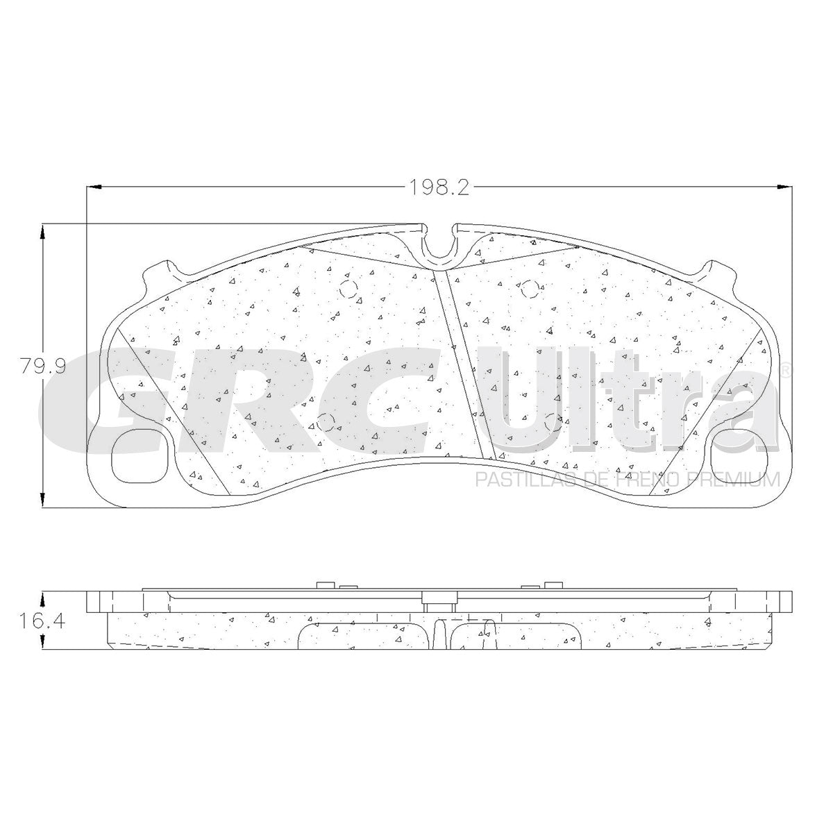 GMD1741 - BALATAS SEMIMETALICAS DELANTERAS PARA PORSCHE 718 CAYMAN GT4 2020-2020