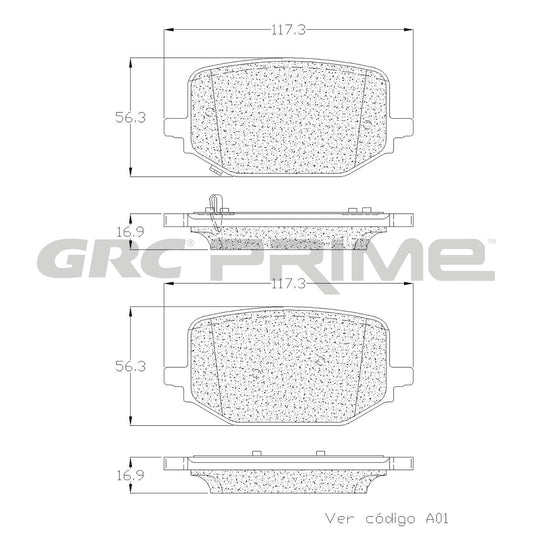GPRD2231SD - BALATAS LOW METAL TRASERAS PARA FORD EXPLORER ST 2024-2024