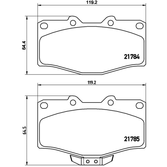 BRE-P83095 - BALATAS DELANTERAS PARA TOYOTA 4RUNNER DLX  3.0 6 1989-1989