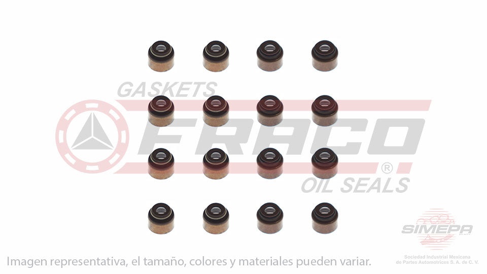 SS-8040205-V - SELLOS DE VALVULA POR JUEGOS PARA LEXUS CT200H L4 1.8 L 16 V. DOHC 2ZRFXE 2011-2016