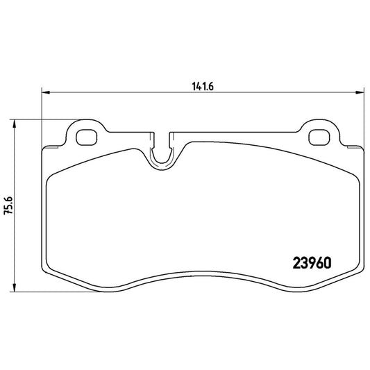 BRE-P50074X - BALATAS DELANTERAS PARA MERCEDES-BENZ CL600 BASE 2007-2013