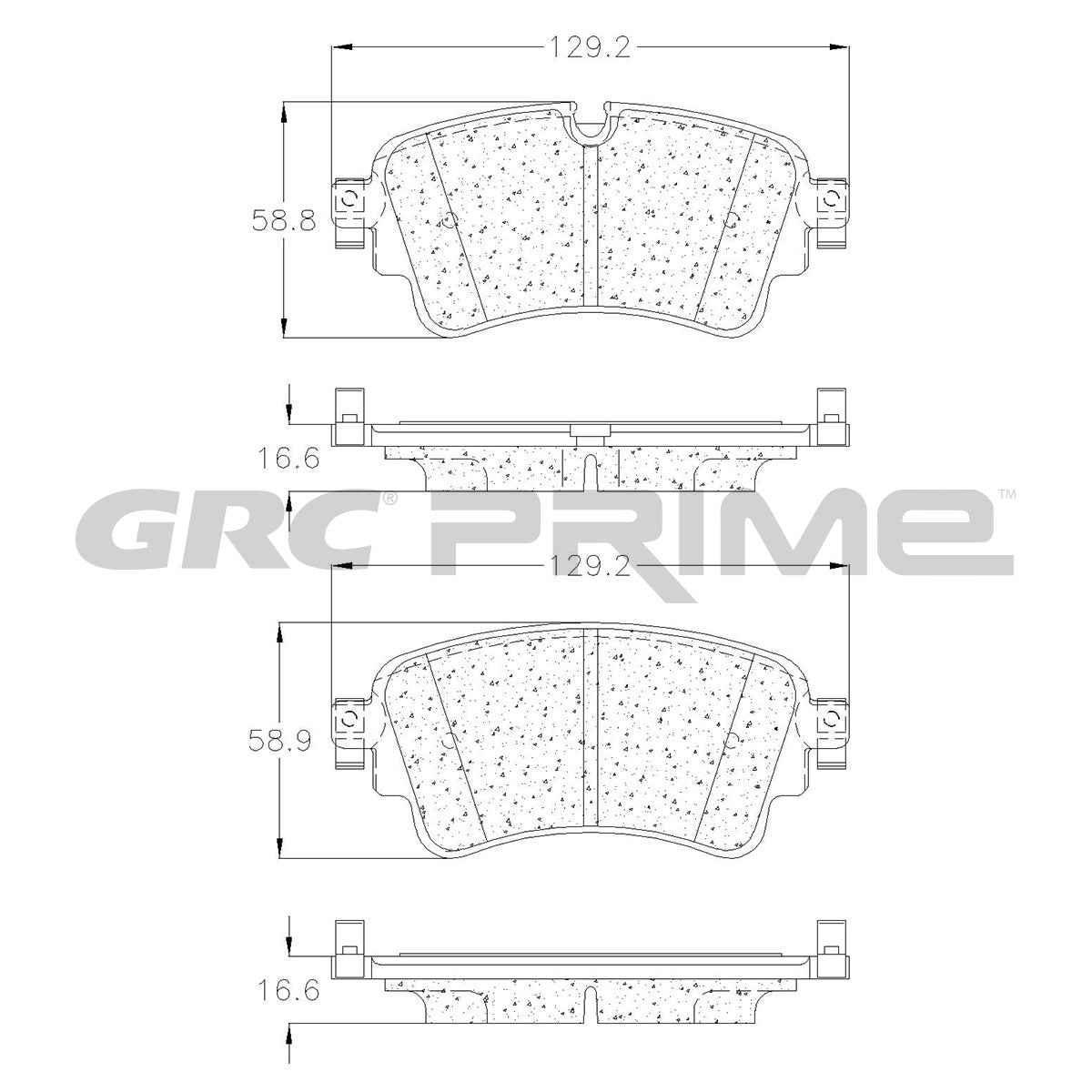 GPRD1898 - BALATAS CERAMICAS TRASERAS PARA AUDI A4 2017-2019