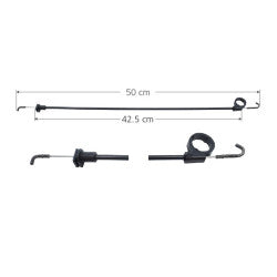 MANJ-96483 - CHICOTE CERRADURA PARA VOLKSWAGEN POINTER 1997-2005 IZQUIERDA DELANTERA
