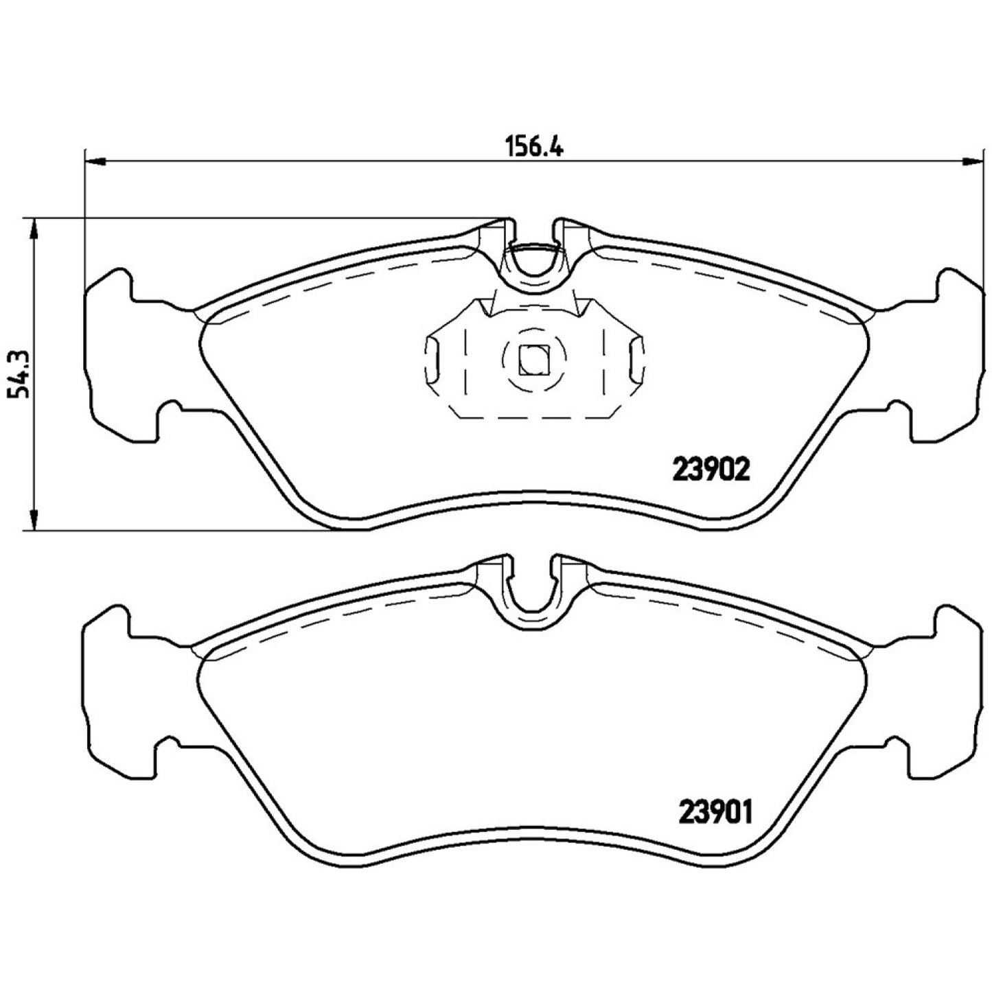 BRE-P50082 - BALATAS TRASERAS PARA MERCEDES-BENZ SPRINTER 316 CDI 2006-2006