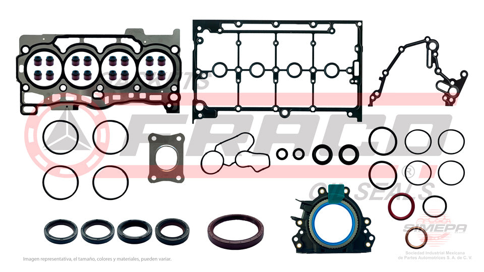 FSX-8640050 - JUEGO DE EMPAQUES PARA VOLKSWAGEN JETTA 1.5 L DOHC L4 16 V TSI DHFA 2021-2022