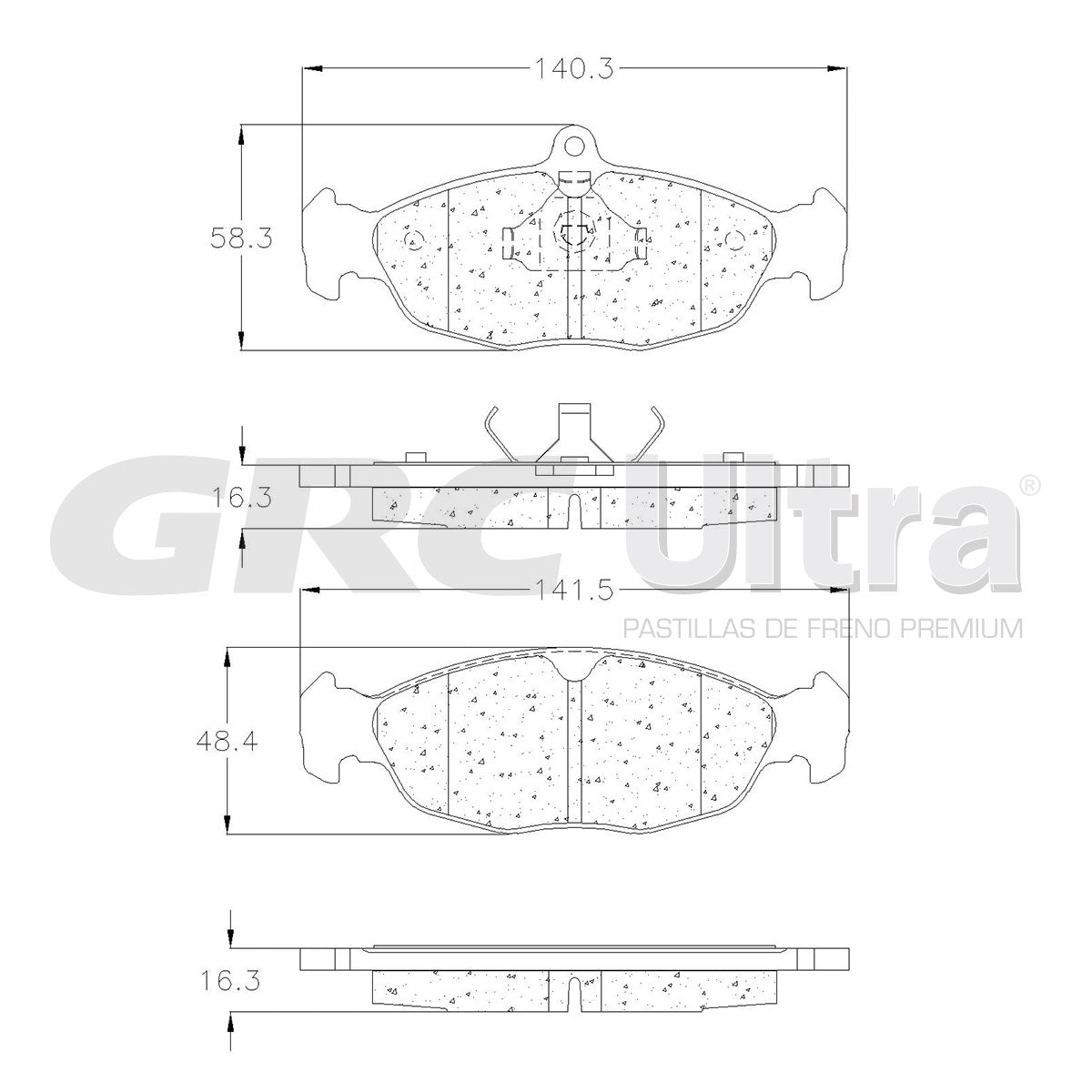 GMD688 - BALATAS SEMIMETALICAS TRASERAS PARA ASTON MARTIN DB7 1997-1998