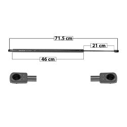 MANJ-51087 - AMORTIGUADOR 5TA PUERTA PARA VOLKSWAGEN TRANSPORTER 2015-2019 DERECHA/IZQUIERDA