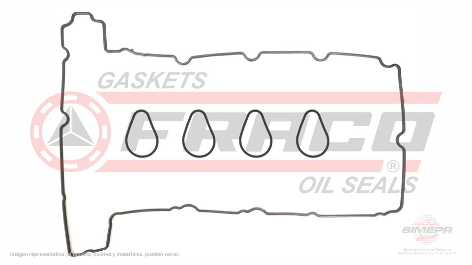 VSX-3040130 - EMPAQUE DE TAPA PUNTERIAS PARA CHEVROLET COLORADO L4 2.8 L. 16 V DOHC 2004-2006