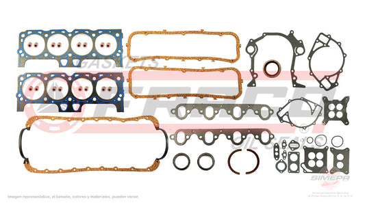 FSX-2682130 - JUEGO DE EMPAQUES PARA FORD B600 V8 6.1 L 16 V. OHV 1980-1989