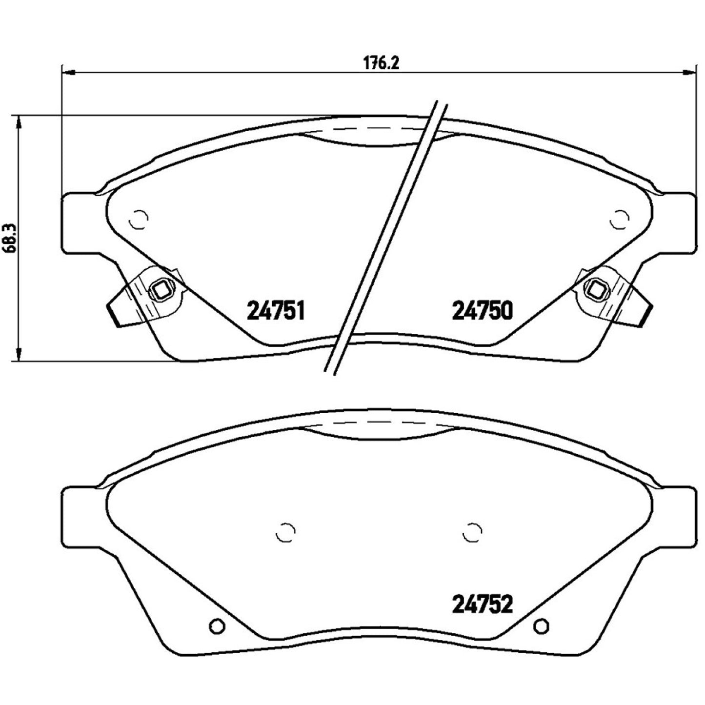 BRE-P09010 - BALATAS DELANTERAS PARA CADILLAC SRX LUXURY 2015-2016