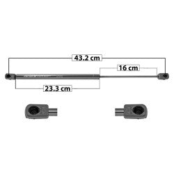 MANJ-50943 - AMORTIGUADOR VIDRIO TRASERO PARA FORD BRONCO 1984-1990 DERECHA/IZQUIERDA TRASERO