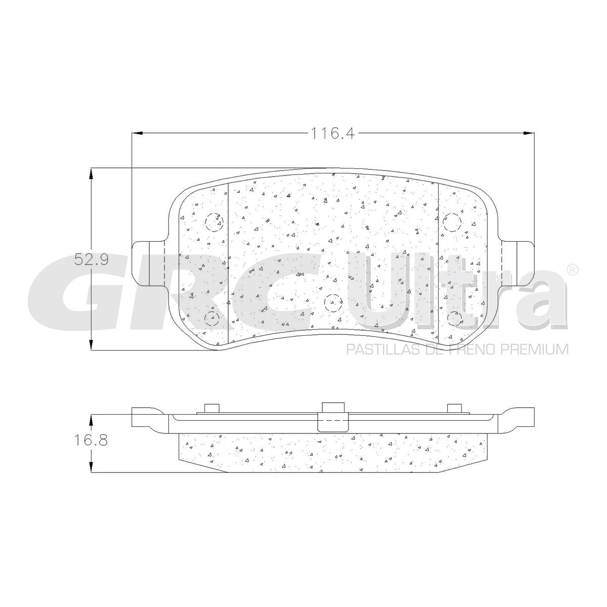 GCD1021 - BALATAS CERAMICAS TRASERAS PARA CHRYSLER TOWN & COUNTRY 2008-2011