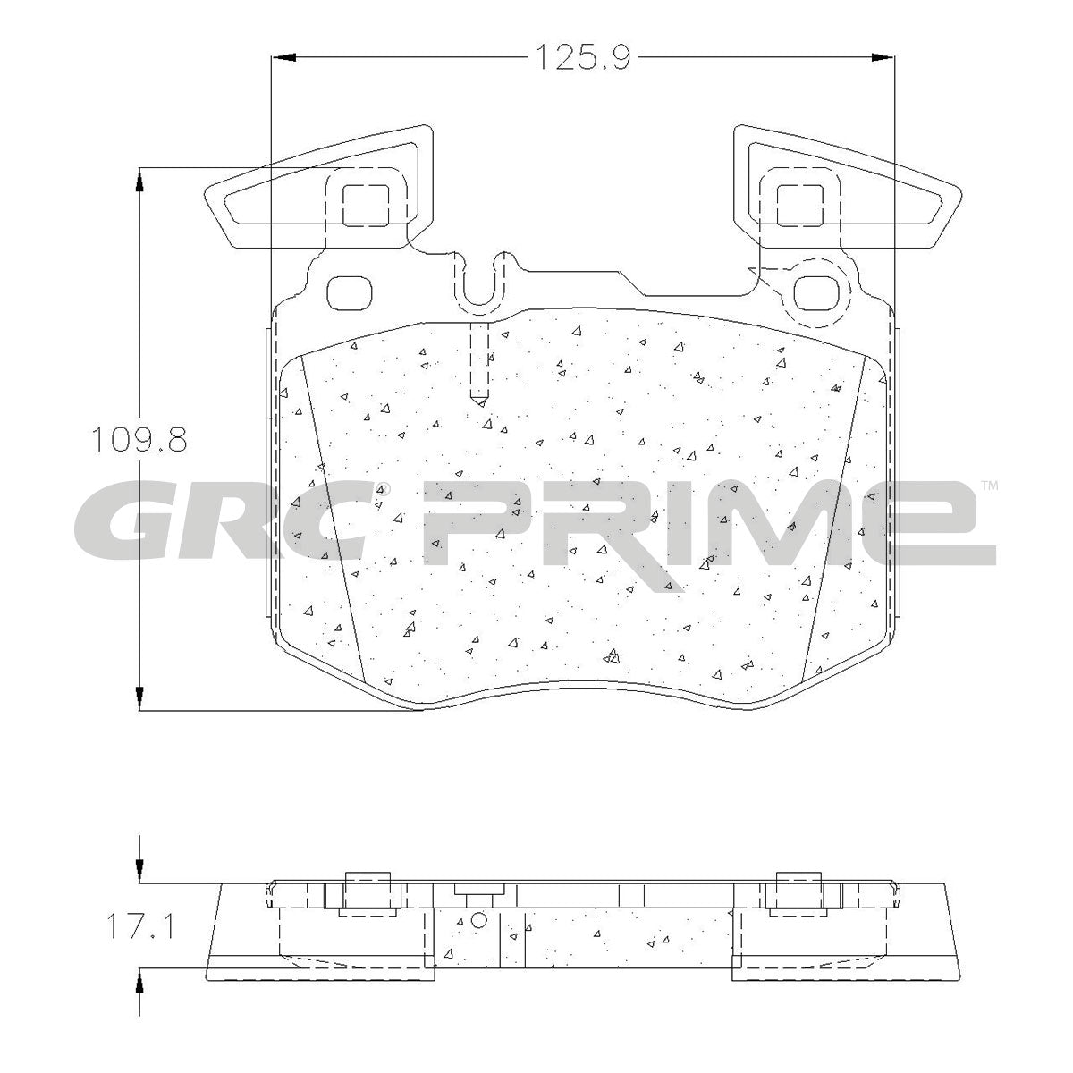 GPRD2162 - BALATAS CERAMICAS DELANTERAS PARA MERCEDES-BENZ GLC250 2017-2018