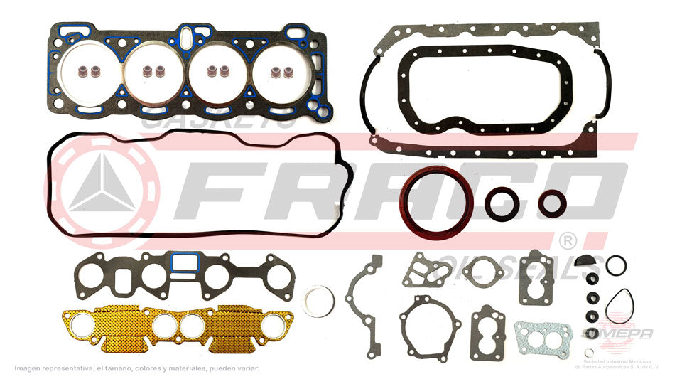 FSX-3840080 - JUEGO DE EMPAQUES PARA ISUZU PICKUP L4 2.3 L 8 V. SOHC 4ZD1 1986-1987