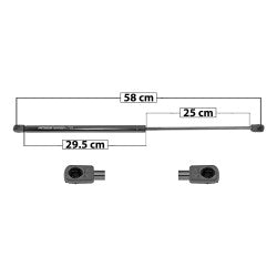MANJ-50769 - AMORTIGUADOR COFRE PARA MINI MINI COOPER 2005-2008 DERECHA/IZQUIERDA