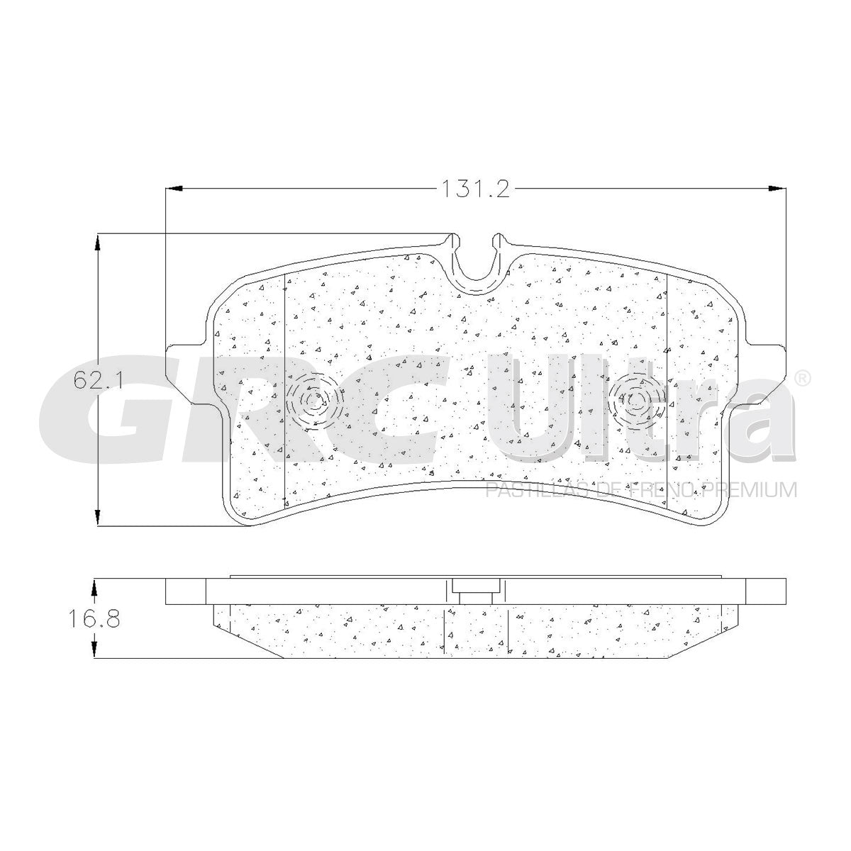 GMD1785 - BALATAS SEMIMETALICAS TRASERAS PARA AUDI A8 QUATTRO 3.0L 2015-2015