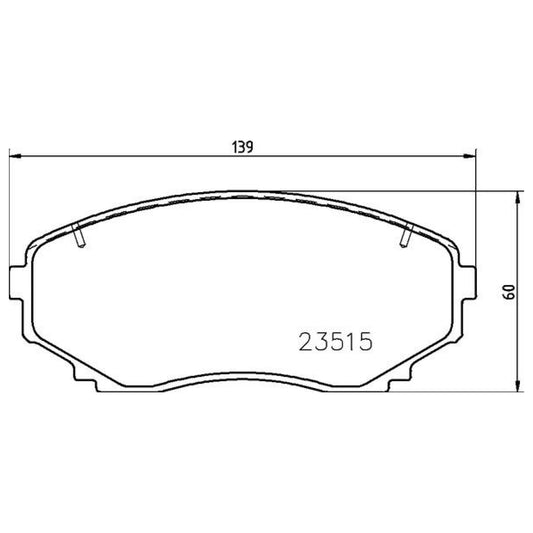 BRE-P54059 - BALATAS DELANTERAS PARA FORD EDGE LIMITED 2008-2014