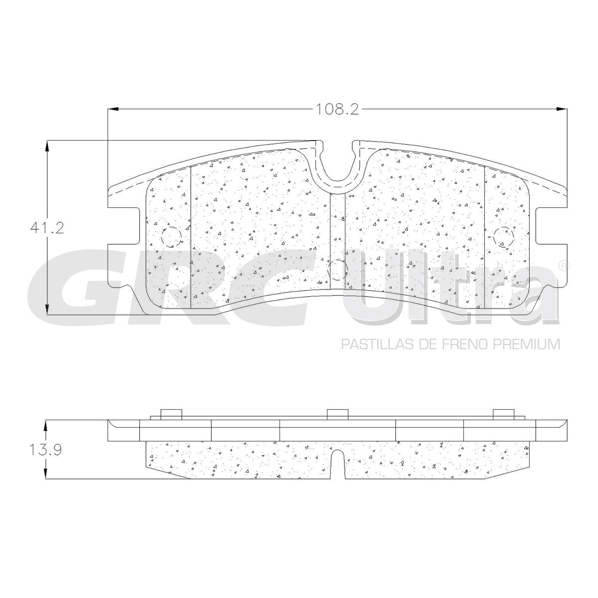 GCD754 - BALATAS CERAMICAS TRASERAS PARA CADILLAC SEVILLE 1998-2002