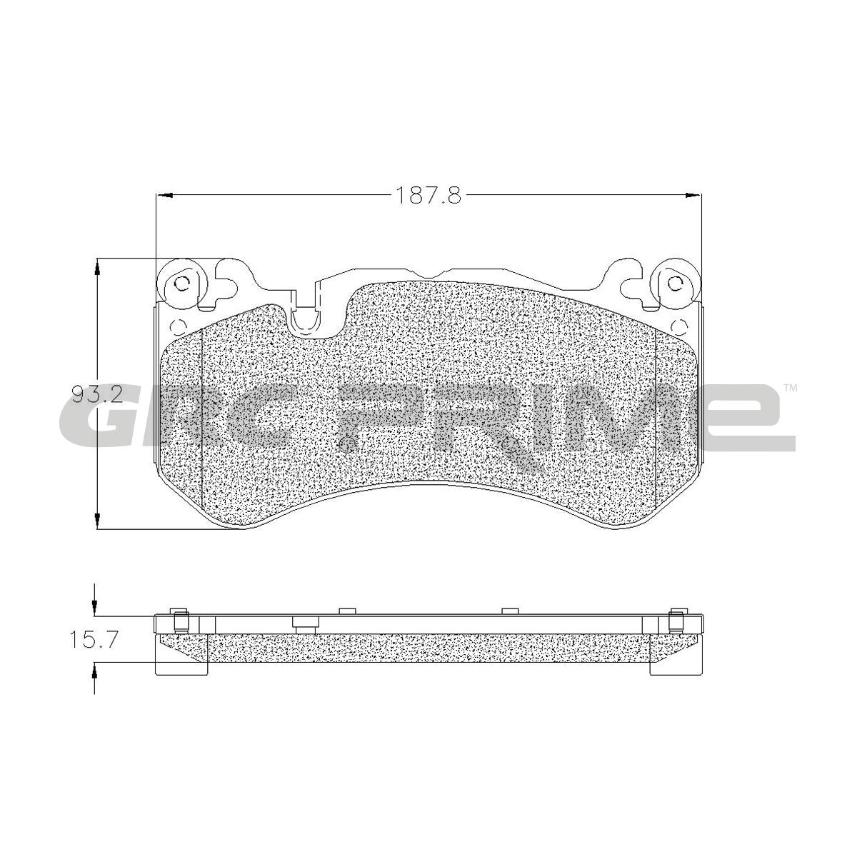 GPRD1291 - BALATAS SEMIMETALICAS DELANTERAS PARA AUDI RS Q3 2017-2018