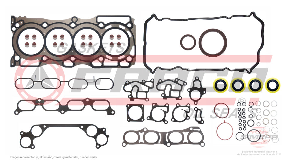 FSX-5840299 - JUEGO DE EMPAQUES PARA NISSAN NP300 L4 2.5 L 16 V. DOHC QR25 2016-2018