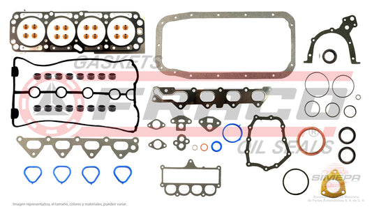 FSX-6040075 - JUEGO DE EMPAQUES PARA CHEVROLET AVEO L4 1.6 L F16D3 16 V. DOHC F16D3 2004-2012