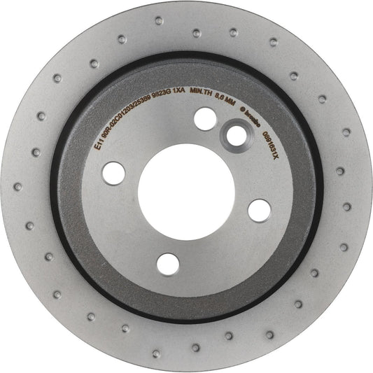 BRE-08.9163.1X - PAR DE DISCOS DE FRENO TRASEROS PARA MINI COOPER BASE 2006-2006