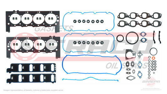 FSX-3082262 - JUEGO DE EMPAQUES PARA CHEVROLET AVALANCHE 2500 V8 8.1 L 16 V. OHV L18 2002-2006