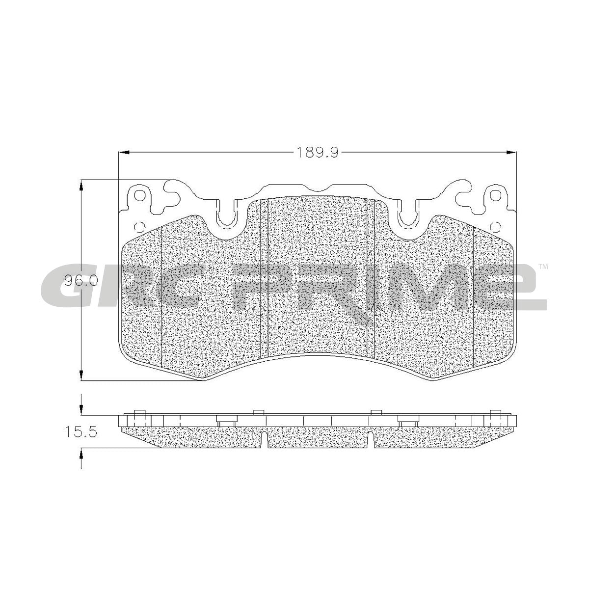 GPRD1426 - BALATAS SEMIMETALICAS DELANTERAS PARA LAND ROVER DEFENDER 110 2021-2021