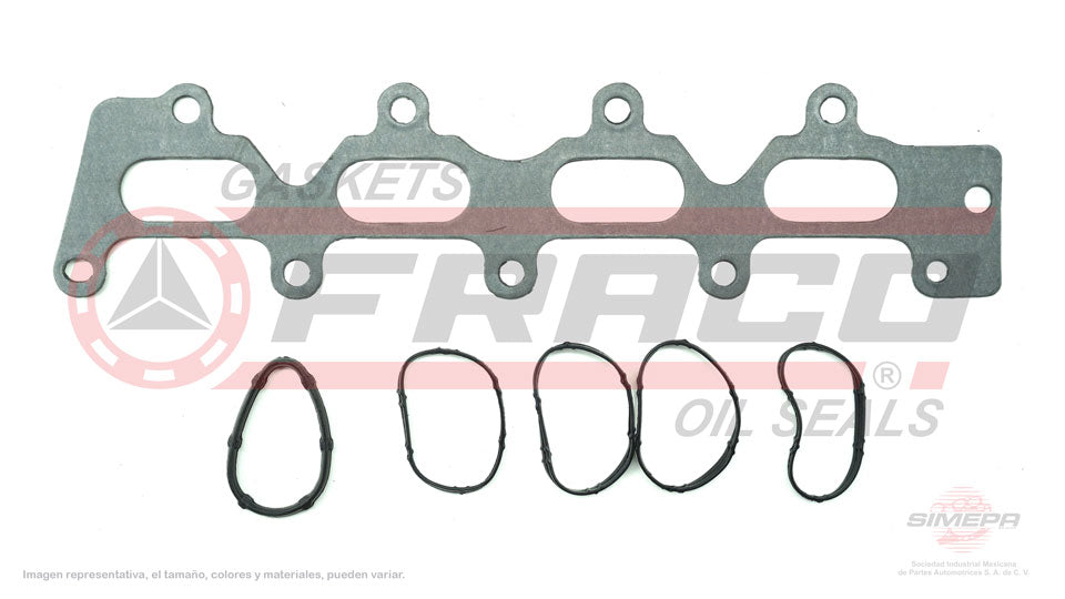 MIX-6540109 - EMPAQUE MULTIPLE DE ADMISION PARA RENAULT CLIO L4 1.6 L 16 V. DOHC K4M 2002-2010
