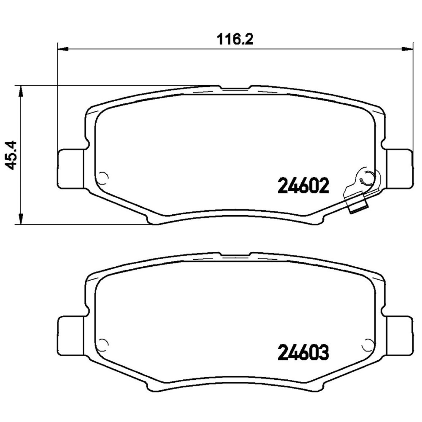 BRE-P18024 - BALATAS TRASERAS PARA BAIC BJ20 FASHION 2018-2018