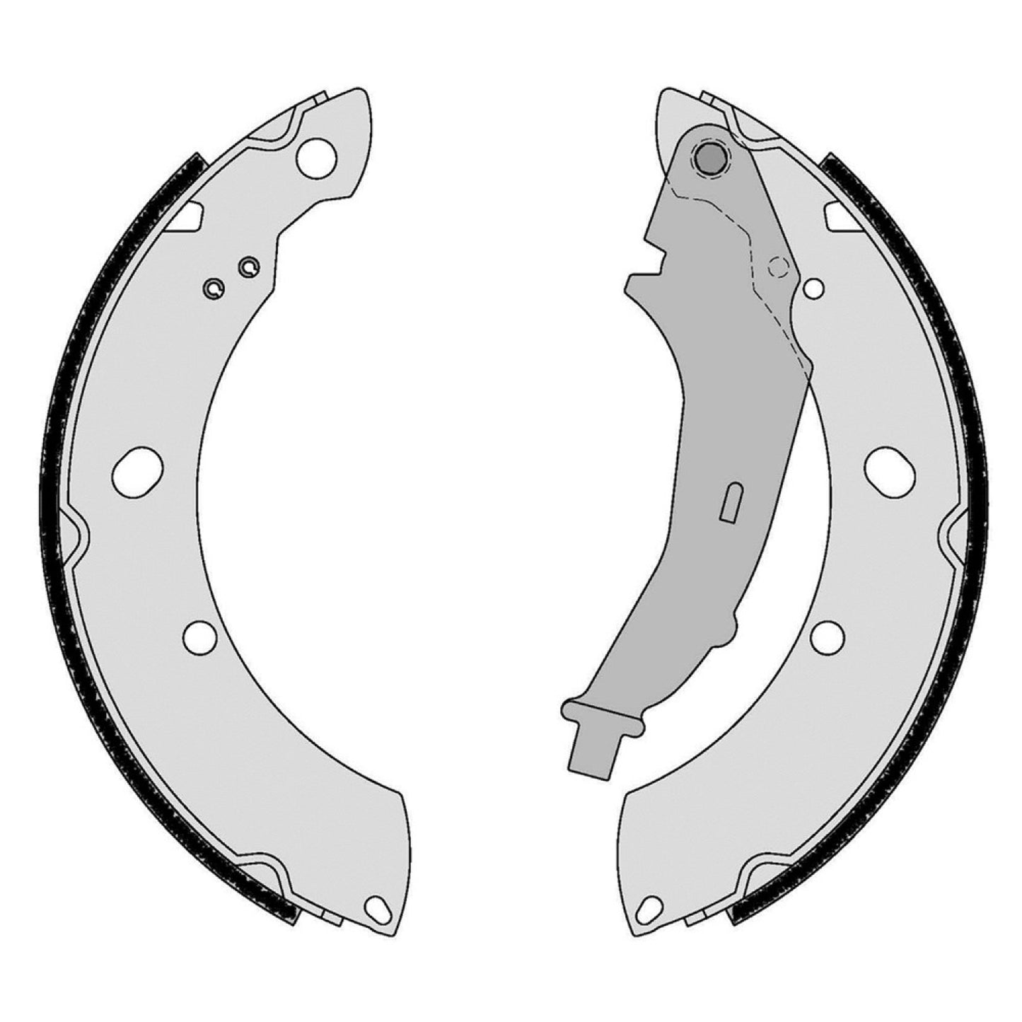 BRE-S85544 - ZAPATAS TRASERAS PARA VOLKSWAGEN POLO BASE 2018-2018