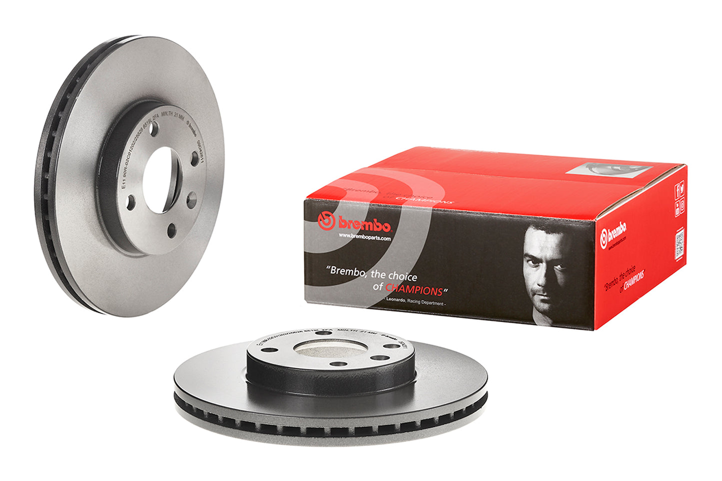 BRE-09.D426.11 - PAR DE DISCOS DE FRENO DELANTEROS PARA CHEVROLET SONIC LS 2012-2017