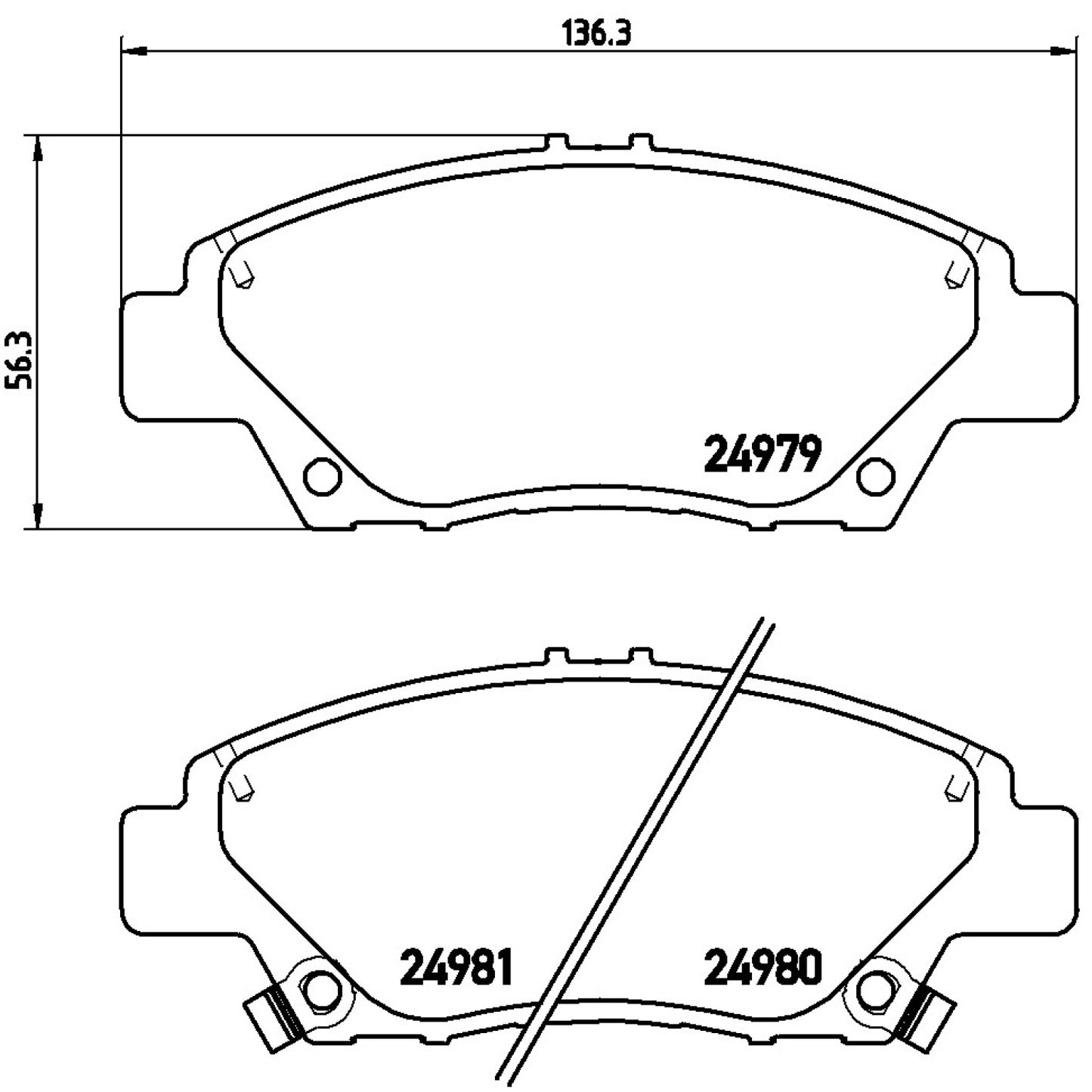 BRE-P28050 - BALATAS DELANTERAS PARA HONDA CITY EX 2014-2020
