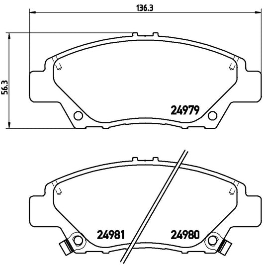 BRE-P28050 - BALATAS DELANTERAS PARA HONDA CITY EX 2014-2020