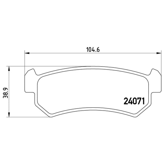 BRE-P10001 - BALATAS TRASERAS PARA CHEVROLET OPTRA BASE 2006-2010