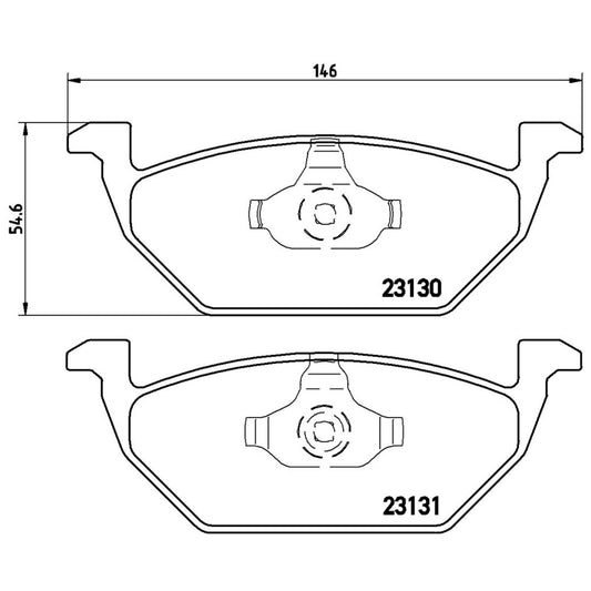 BRE-P85041 - BALATAS DELANTERAS PARA AUDI A1 ACTIVE 2016-2016