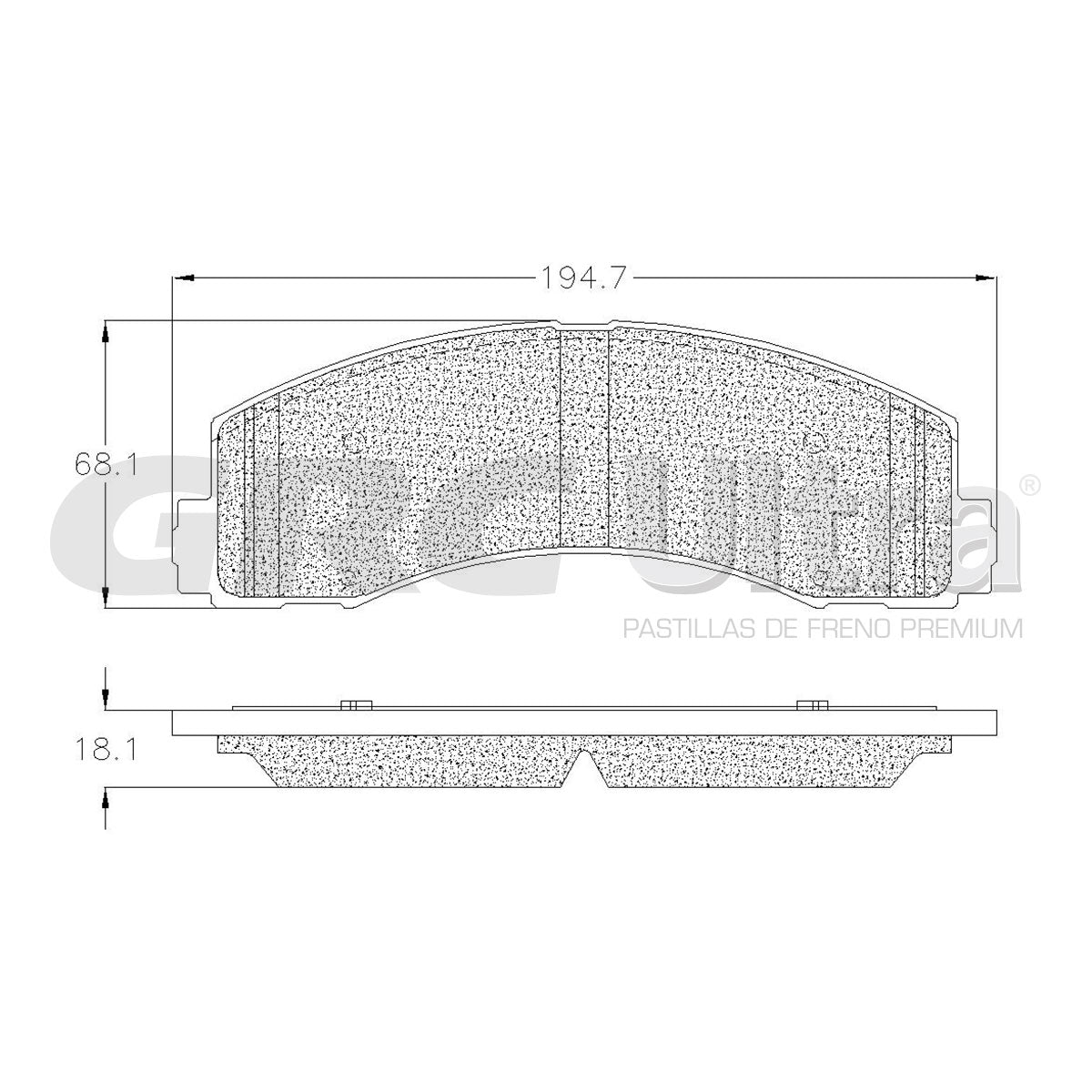 GCD2087 - BALATAS CERAMICAS DELANTERAS PARA FORD EXPEDITION 2021-2021
