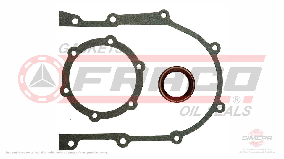 TCX-2682110 - EMPAQUE DE TAPA DE DISTRIBUCION PARA FORD 300 V8 5.8 L 16 V. OHV 1963